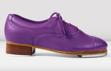 Load image into Gallery viewer, BLOCH Ladies Jason Samuels Smith PURPLE Pebble Leather Tap Shoes LIMITED EDITION
