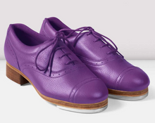 Load image into Gallery viewer, BLOCH Ladies Jason Samuels Smith PURPLE Pebble Leather Tap Shoes LIMITED EDITION
